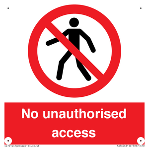 No unauthorised access